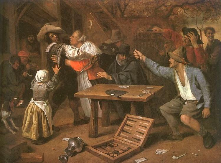 Jan Steen Card Players Quarreling Germany oil painting art
